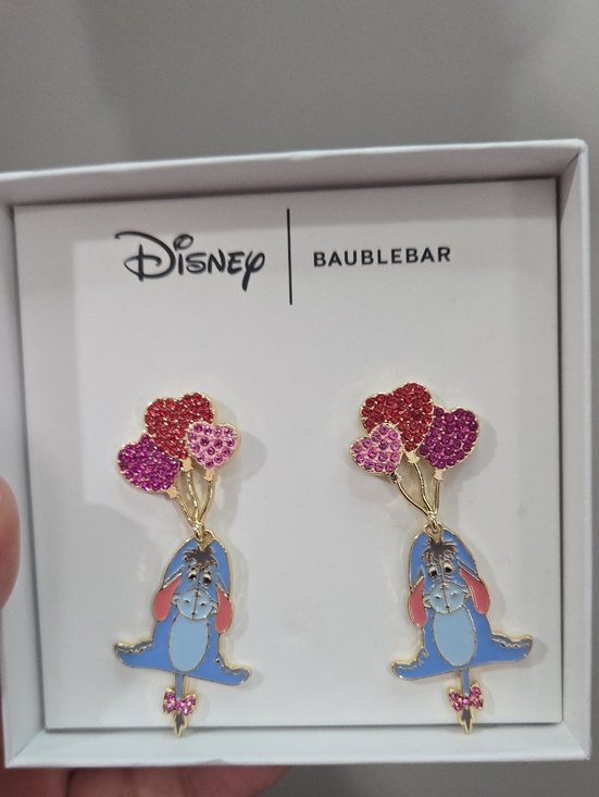 BaubleBar Jewelry - Disney x BaubleBar Eeyore Balloon Drop Earrings - Blue & Pink New